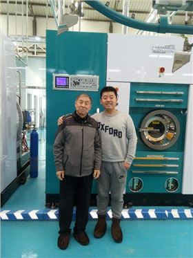 尤薩助力客來安洗衣工廠四臺(tái)40kg大型干洗機(jī)！