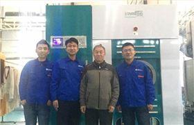 尤薩助力客來安洗衣工廠四臺(tái)40kg大型干洗機(jī)！